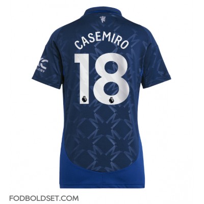Manchester United Casemiro #18 Udebanetrøje Dame 2024-25 Kortærmet Manchester United Casemiro #18 Udebanetrøje Dame 2024-25 Kortærmet
